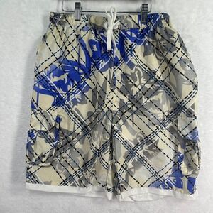 The Image Cargo Swim Trunks board Shorts Mens Large Blue
